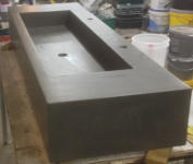Wastafel betoncire